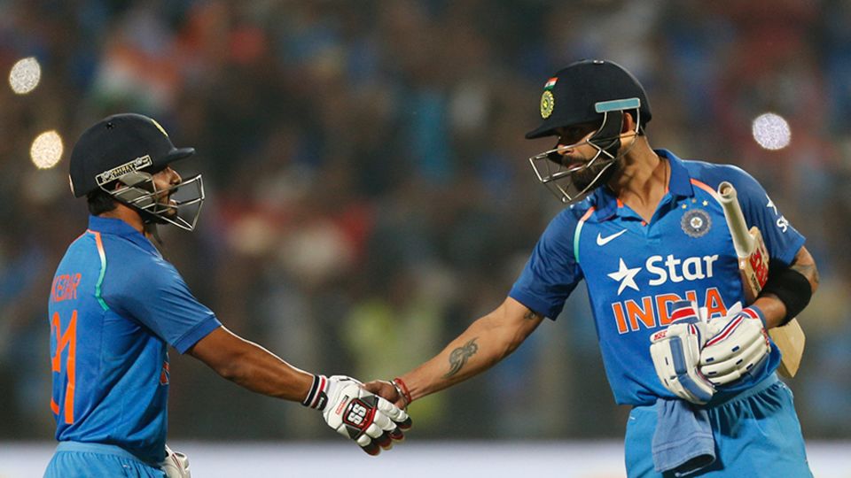 Kedar Jadhav hit 12 fours and one six in his 75-ball 90