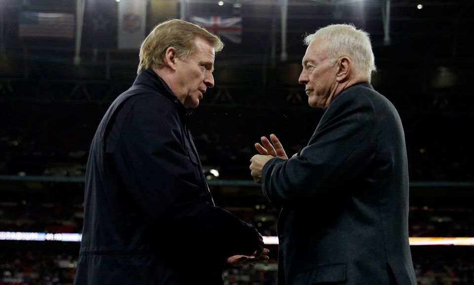 Cricket needs Roger Goodell (left) because we don't have enough controversial administrators