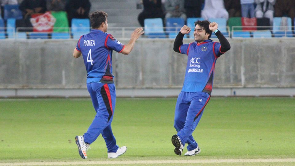 File photo - Rashid Khan's four wickets gave Afghanistan a come-from-behind win in the first ODI