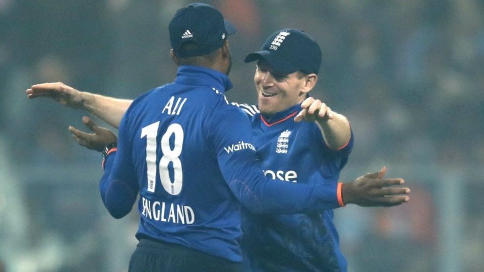 Eoin Morgan finally had reasons to smile