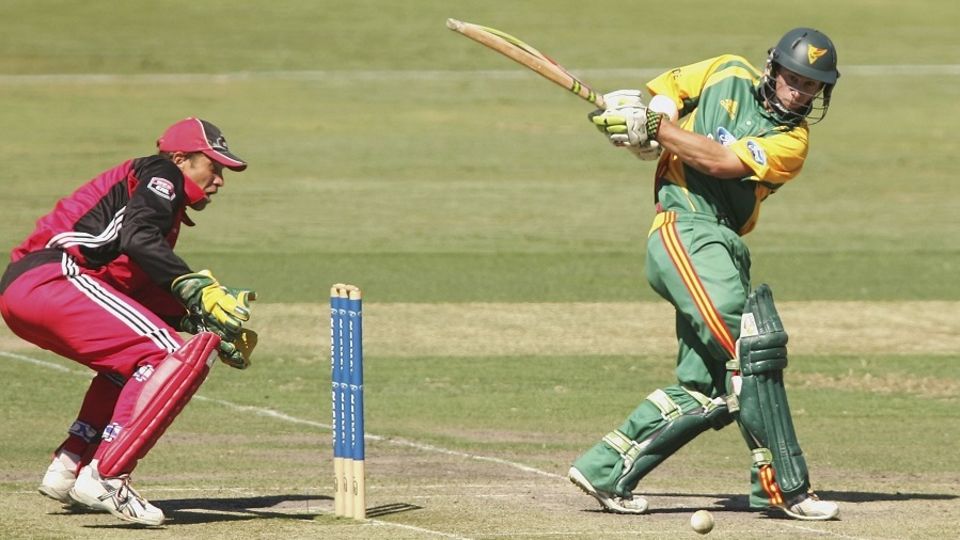 Matthew Wade batting in the only match he has ever played for Tasmania, a one-dayer against South Australia in February 2007