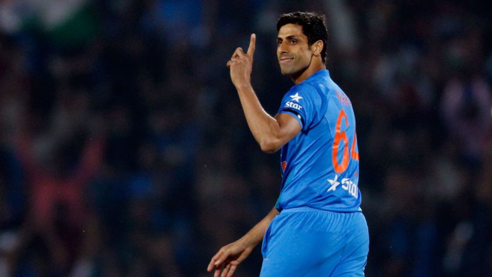 Ashish Nehra choked off England's promising start by dismissing Sam Billings and Jason Roy off successive deliveries