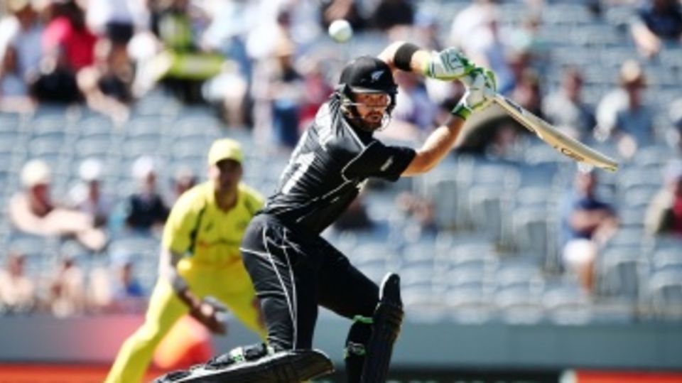 Martin Guptill steers the ball behind point