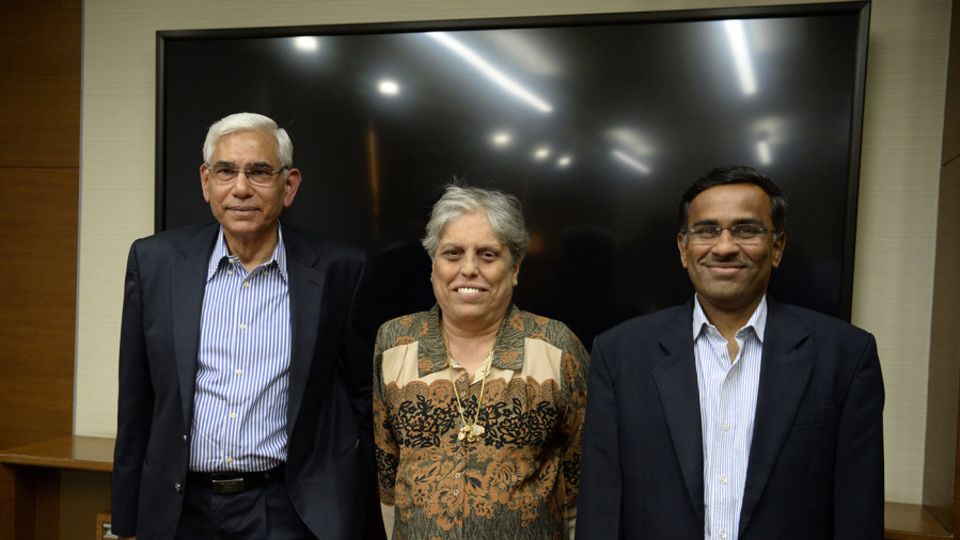 Vinod Rai, Diana Edulji and Vikram Limaye, the BCCI administrative panel appointed by the Supreme Court