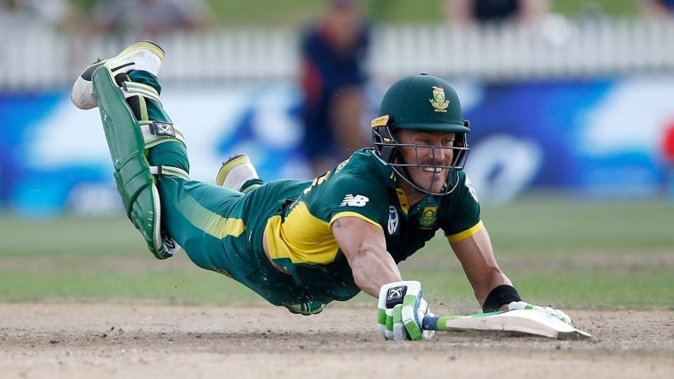 Faf du Plessis was involved in two run-outs in the match against India on Sunday