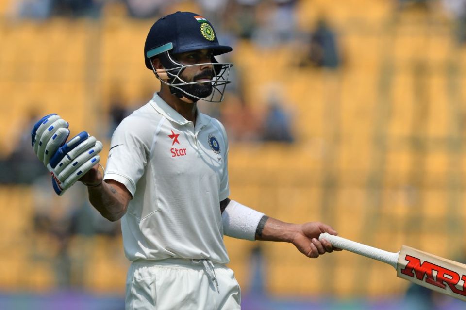 Virat Kohli wasn't pleased after his review was struck down