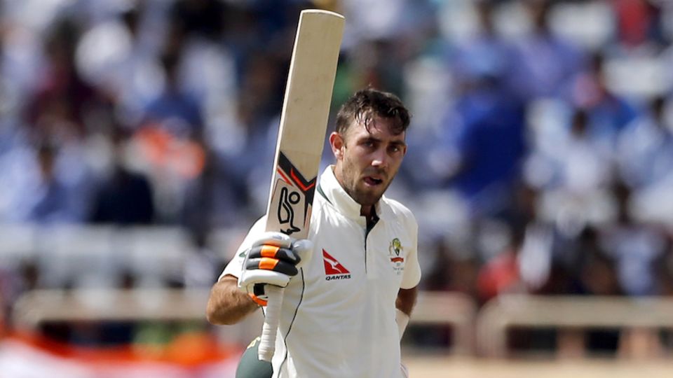 Glenn Maxwell's only Test century so far came on Australia's 2016-17 tour of India