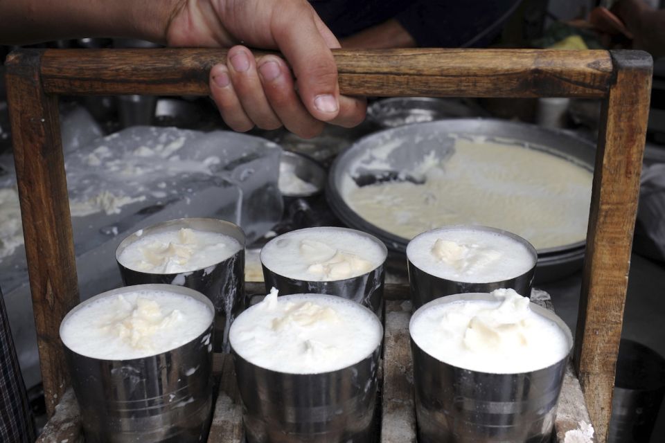 Wash down the dhabas' greasy delights with a tall glass of lassi, or six