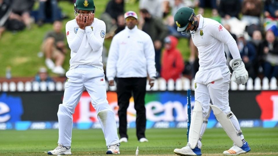 Quinton de Kock suffered the injury during the Wellington Test