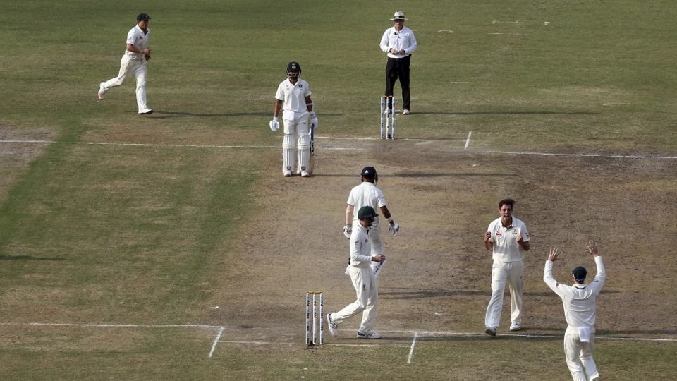 Pat Cummins was menacing with the short ball