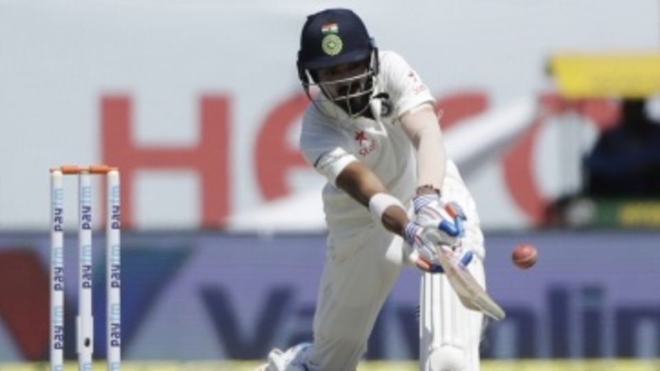 KL Rahul gets down to sweep