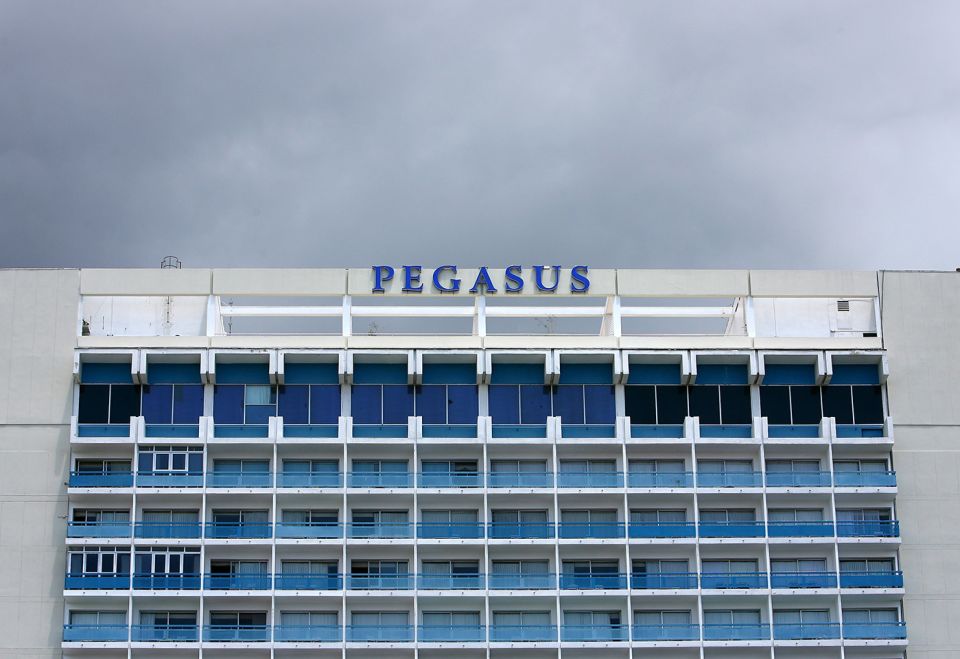 Scene of what was thought to be a crime: the Pegasus Hotel in Kingston