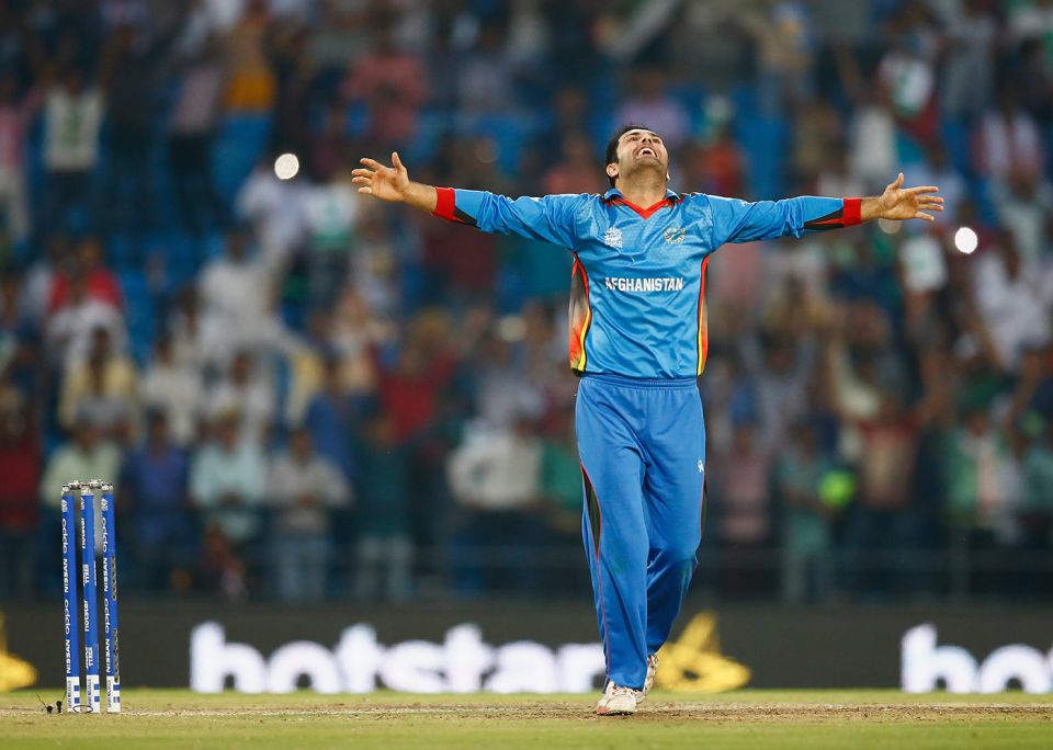 Nabi does a Starman impression of his own, after the win over West Indies in the World T20 last year