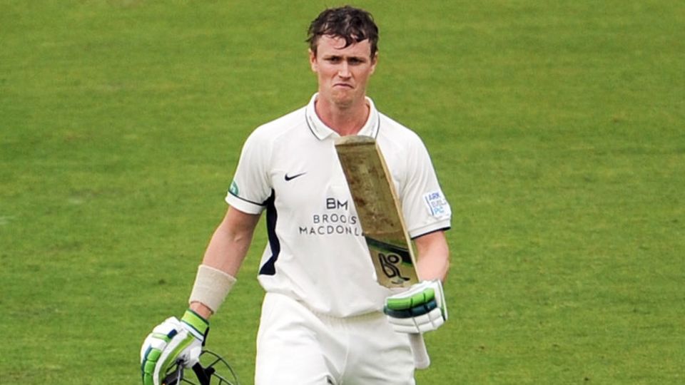 Nick Gubbins fell shortly after reaching his hundred