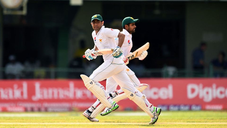 Younis Khan and Babar Azam added 131 for the third wicket