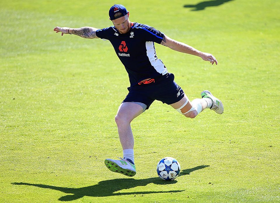 Ben Stokes had words of encouragement for England's footballers