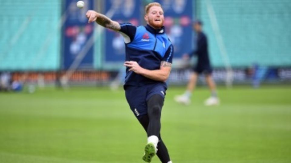 Ben Stokes tested his knee at training