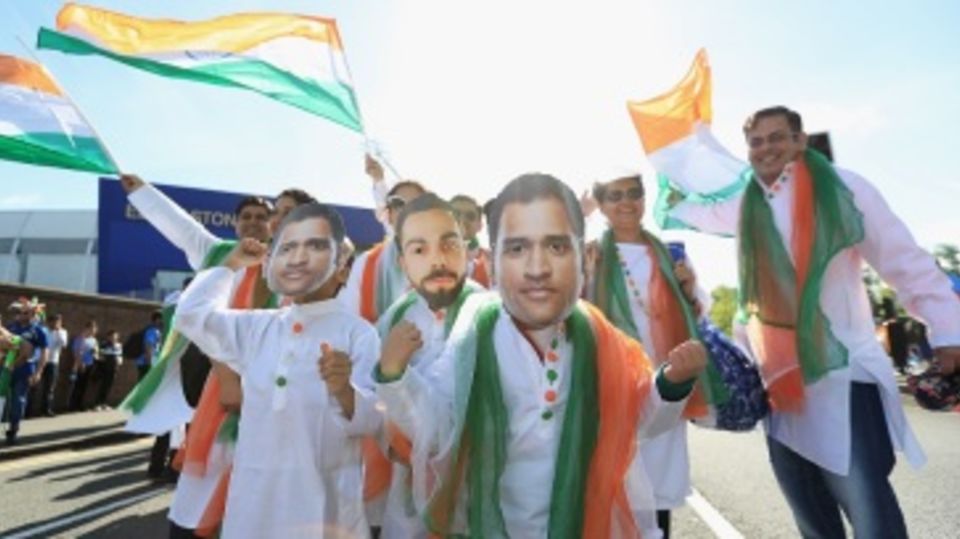 India fans gather outside Edgbaston