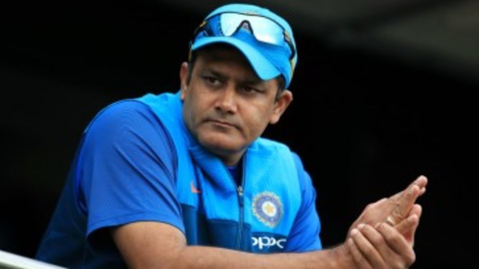 India coach Anil Kumble appeared calm before the start