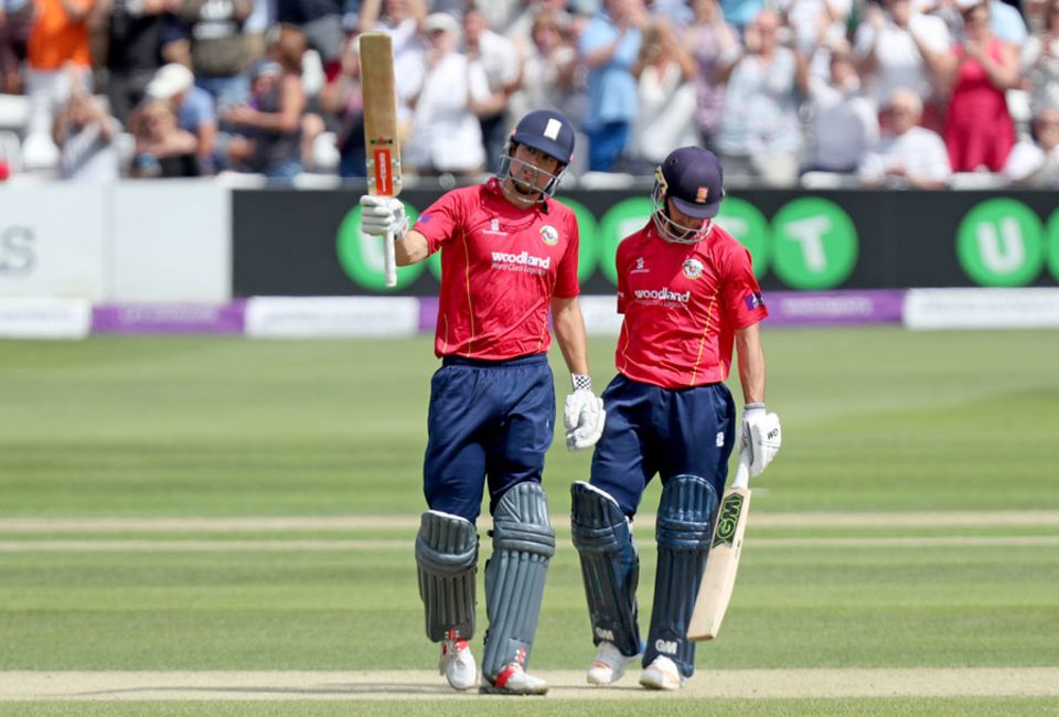 Alastair Cook made his third hundred of the competition but to no avail