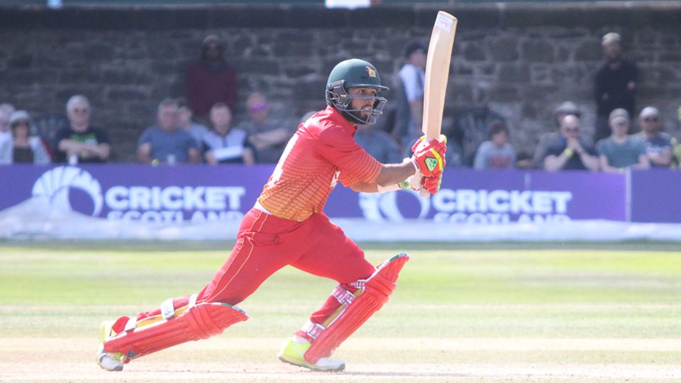 Sikandar Raza hit seven fours during his unbeaten 58