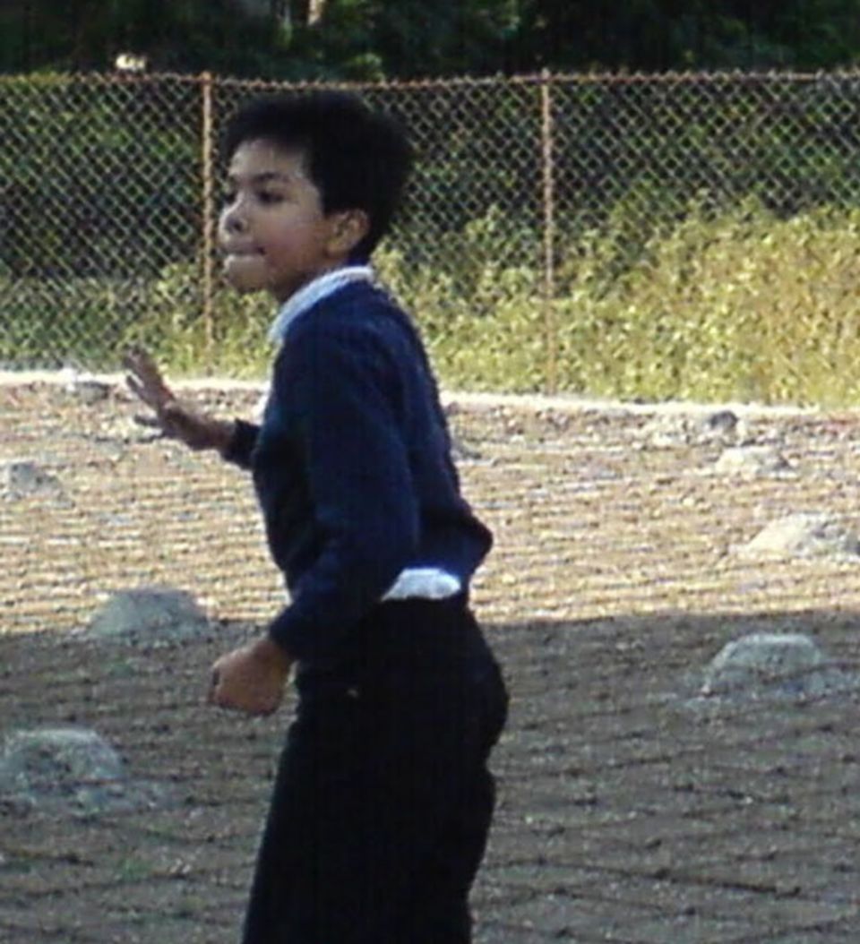 The author learning the game in India as a kid