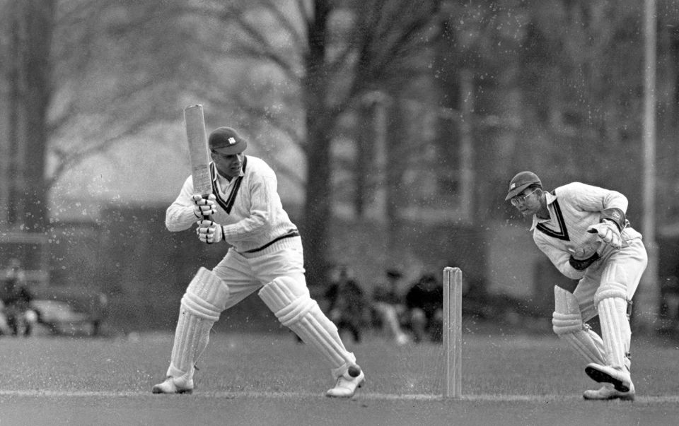 Clyde Walcott playing against the touring West Indians in Eastbourne, 1950