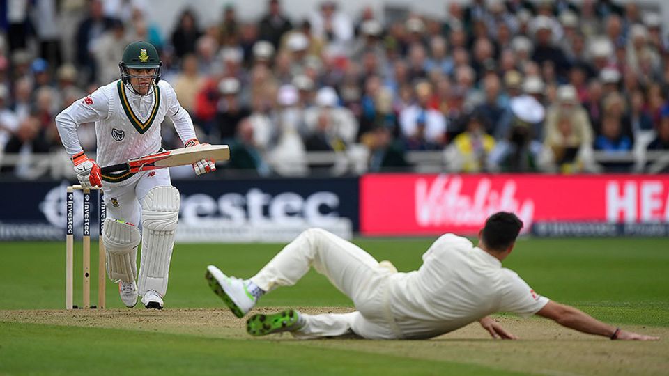 South Africa's battling effort in the first session of the match set the tone