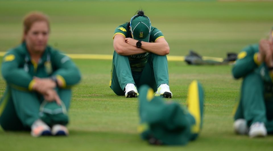 Kapp copes with the disappointment of losing the 2017 World Cup semi-final to England by two wickets