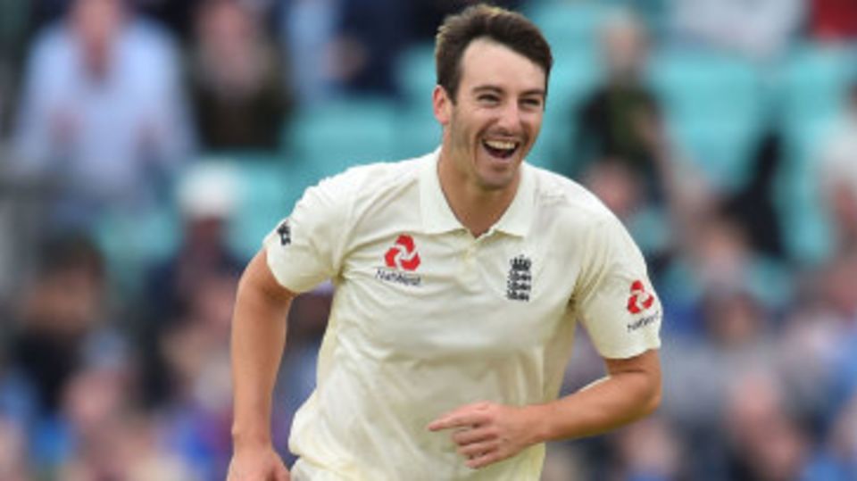 Toby Roland-Jones picked up a wicket in his second over on debut