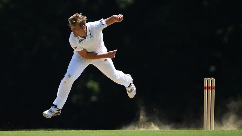 Wiaan Mulder in his follow-through