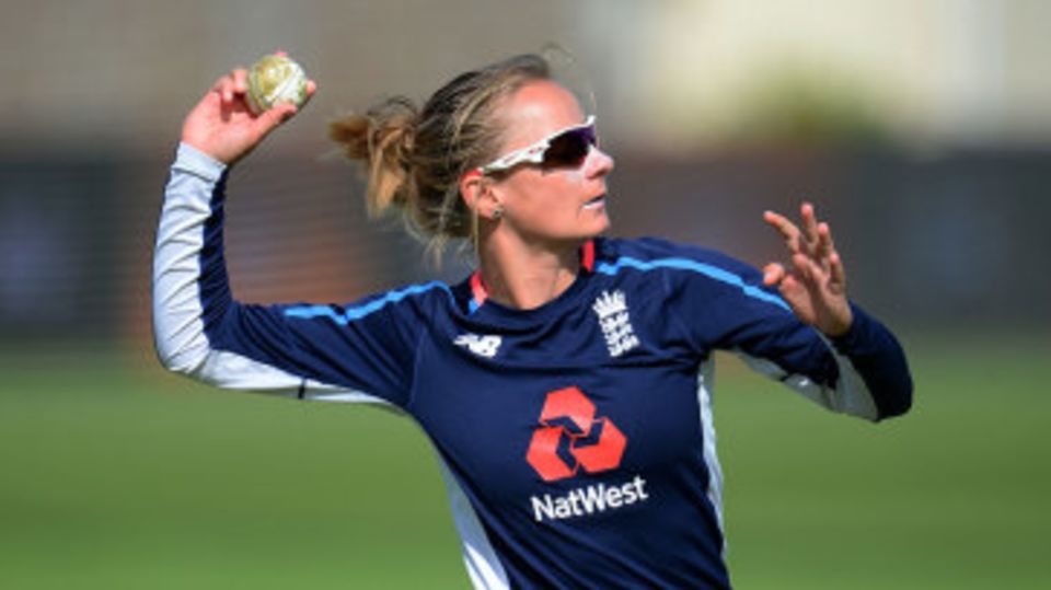 Danni Wyatt during training