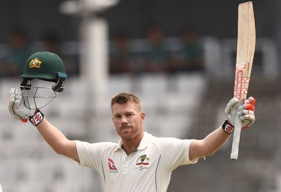 David Warner's century in Dhaka was only his second in Asia