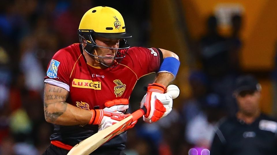 Brendon McCullum retired hurt after copping a painful blow on his arm