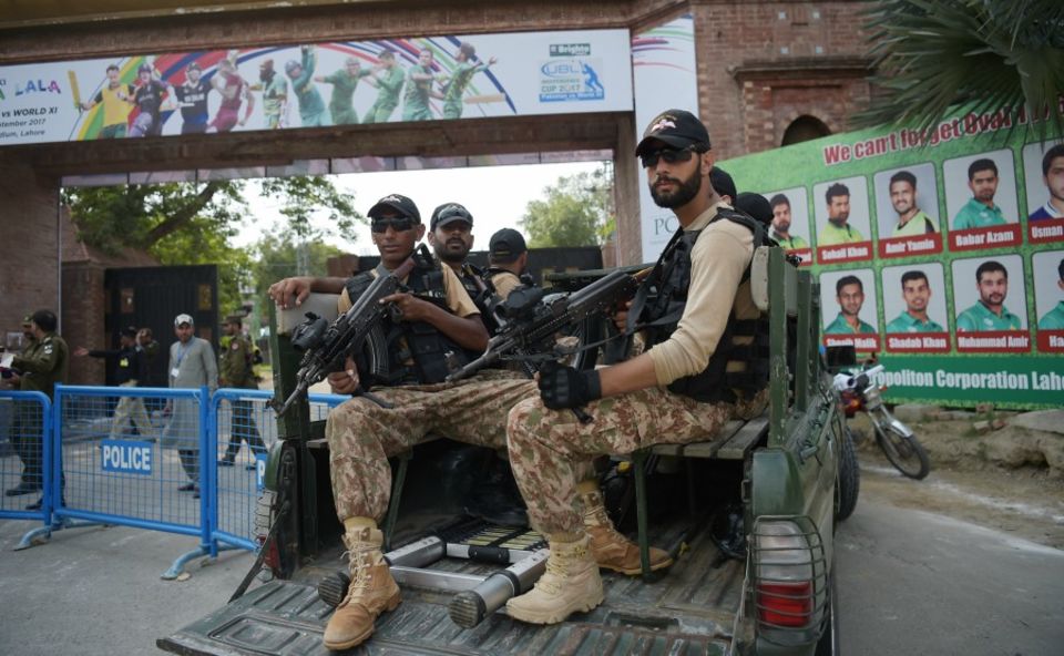 Spectators were forced to go through vigorous searches prior to their entry into the stadium