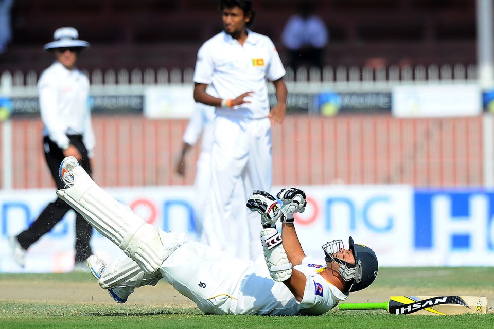 Who's stonewalling now? Azhar Ali led Pakistan's chase of 302 in 60 overs in a thrilling victory against Sri Lanka in Sharjah, 2014