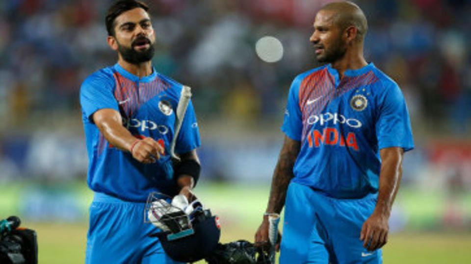 Virat Kohli and Shikhar Dhawan set up India's win