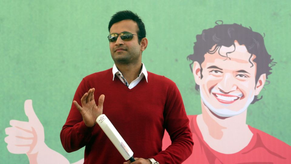 Irfan Pathan speaks at an event