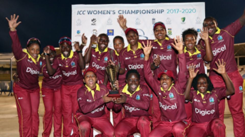 West Indies celebrate their 3-0 sweep over Sri Lanka