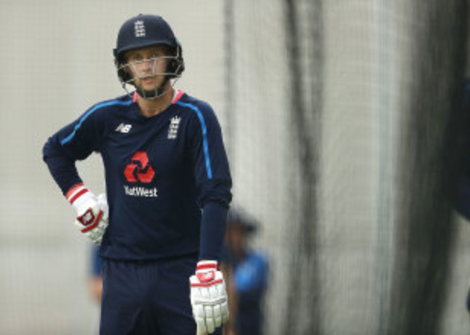 Joe Root in the nets at the Gabba