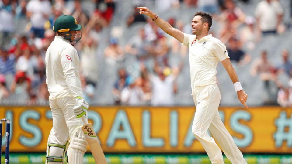 James Anderson had Usman Khawaja caught behind