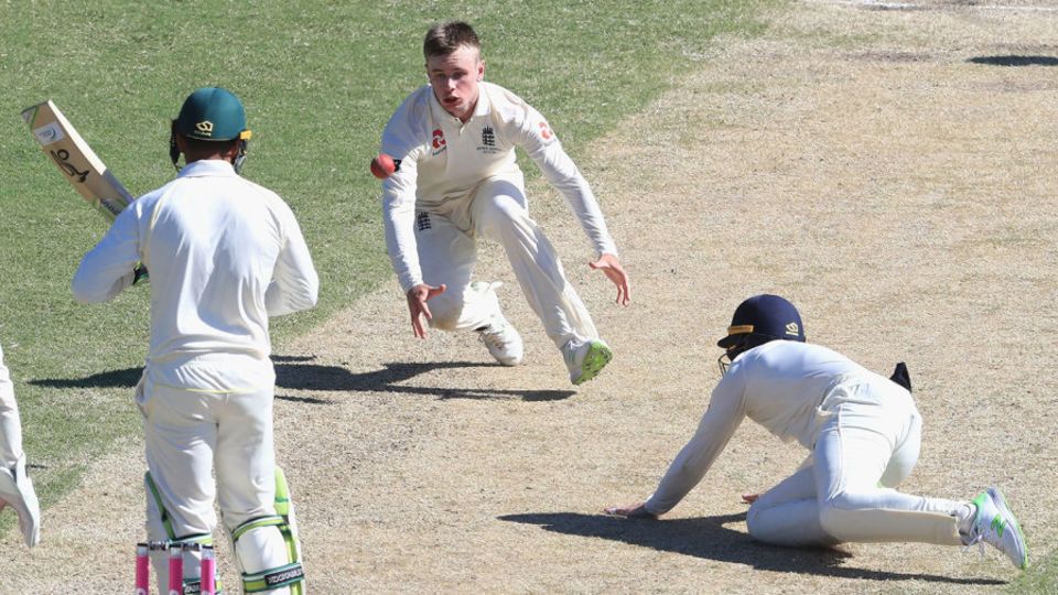 Mason Crane saw a chance fall between him and short leg