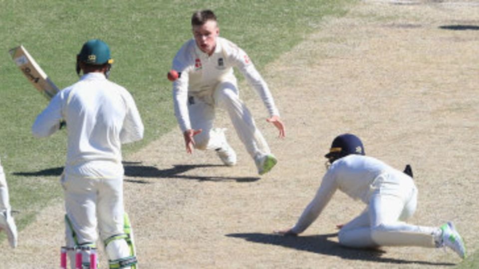 Mason Crane saw a chance fall between him and short leg