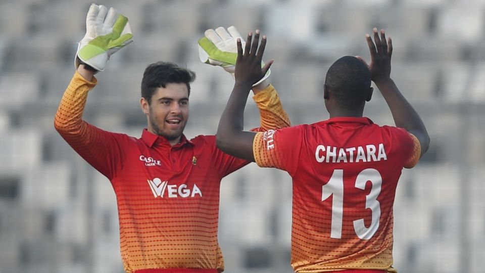 Ryan Murray celebrates a wicket