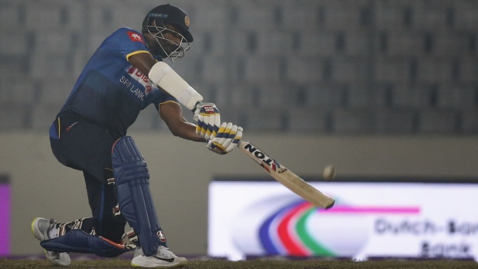 Thisara Perera carves one over the off side