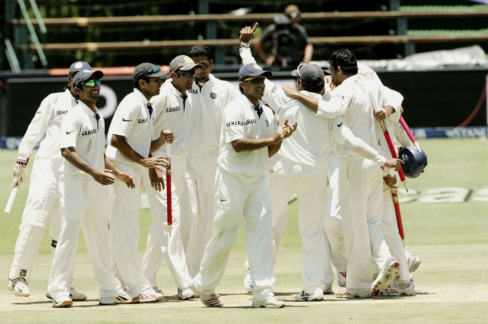 Best days: the Johannesburg win was sandwiched between two other famous Indian victories - in Kingston and Nottingham