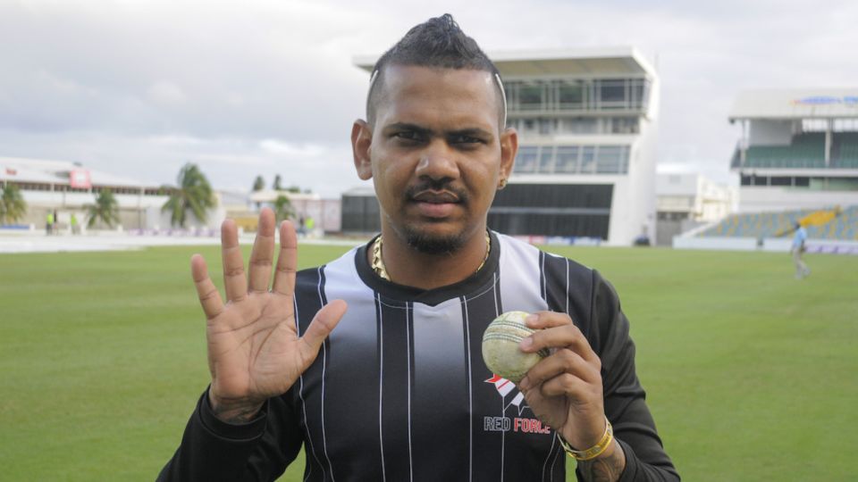 Sunil Narine finished with 5 for 10