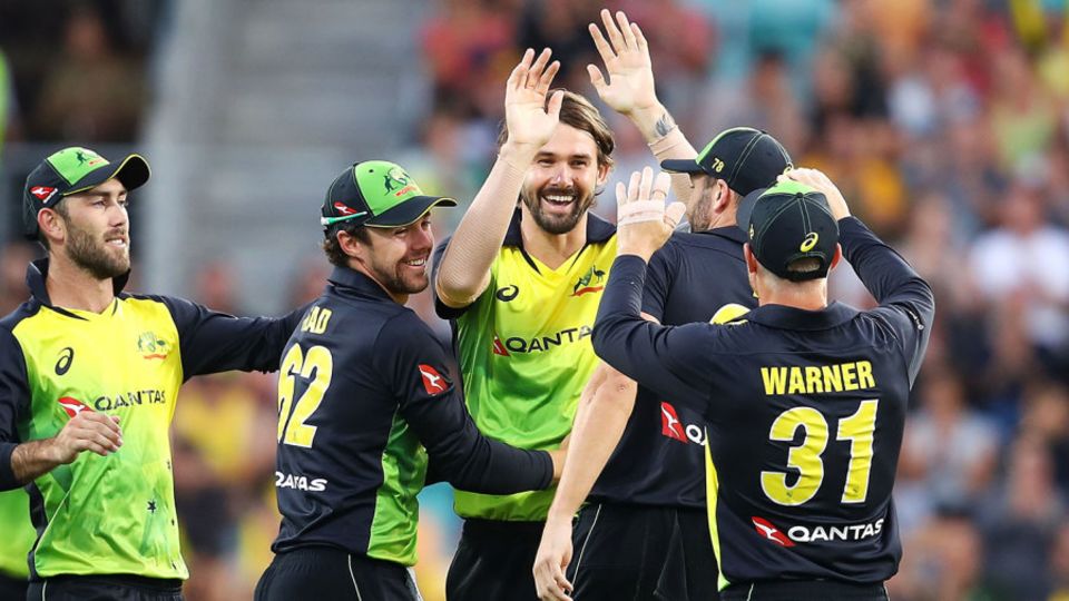 Kane Richardson claimed the early wicket of Jason Roy