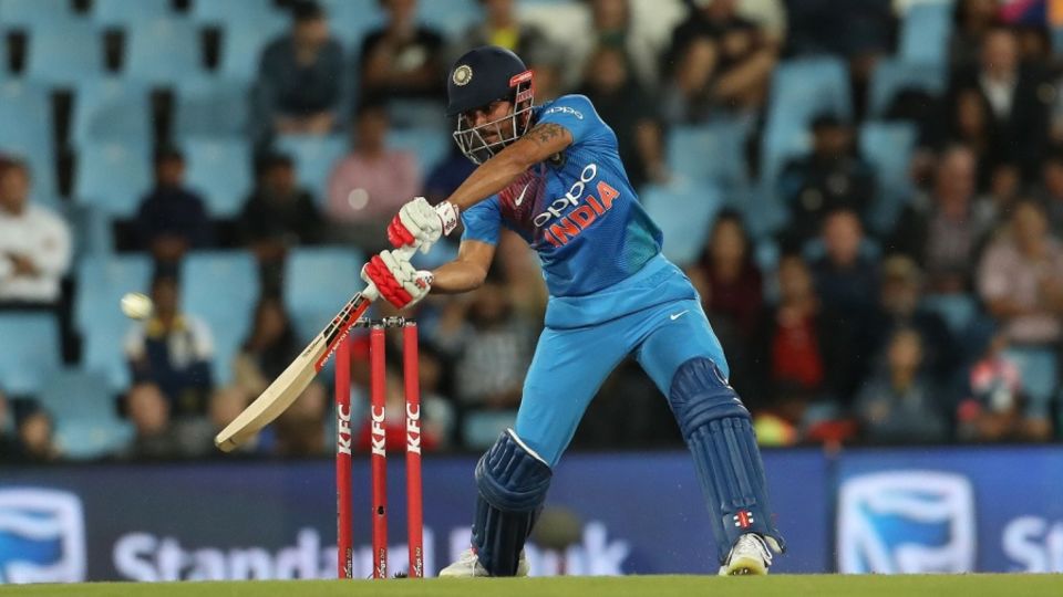 Manish Pandey carves the ball over point