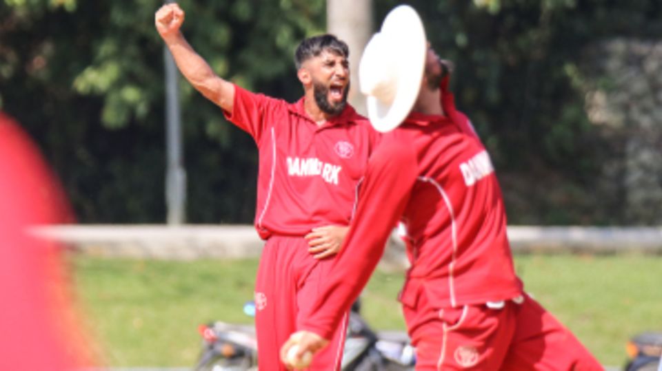 Captain Hamid Shah roars after Denmark clinches victory